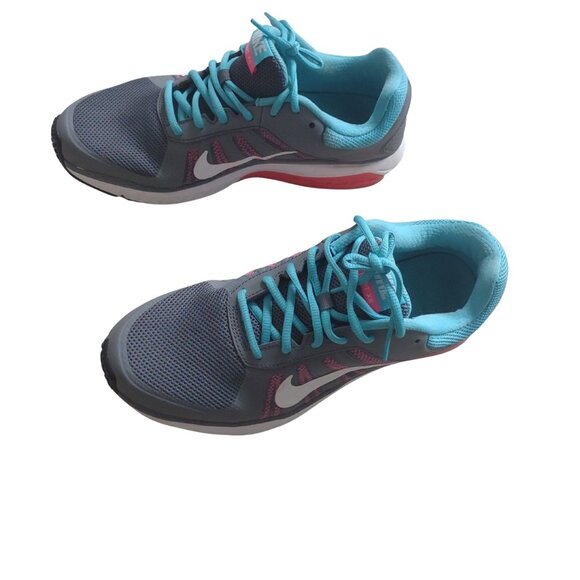 Women's Nike Dart XII Pre-Owned Size 10 Gray Sky Blue Pink White  Running - Picture 7 of 7